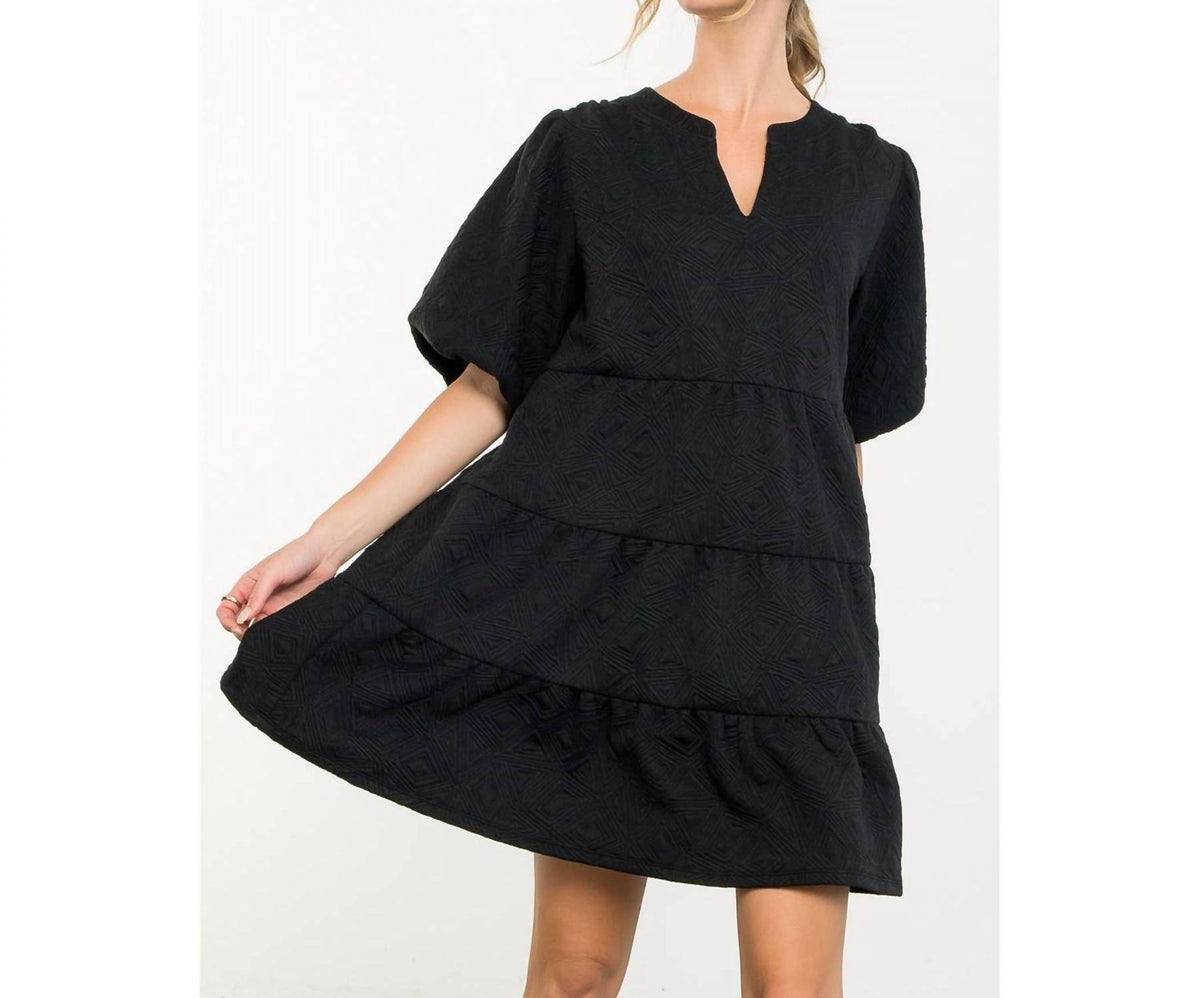 Thml - Puff Sleeve Textured Dress