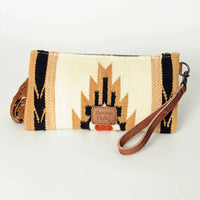 American Darling Women's Hand Tooled Saddle Blanket Crossbody Purse in tan - women's bag - alternate view