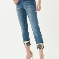 Joseph Ribkoff - Denim Jeans With Embellished Cuff