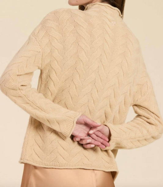 Tyler Boe - Cashmere Basket Weave Funnel Neck Sweater