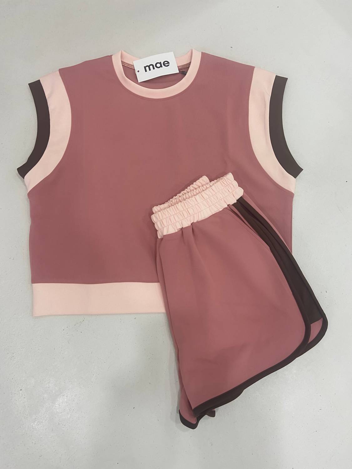 Why Dress - Color Block Short Set