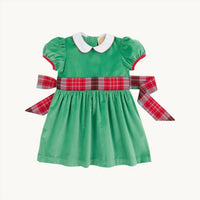The Beaufort Bonnet Company - Girl's Wilson Pier Plaid Cindy Lou Sash Dress