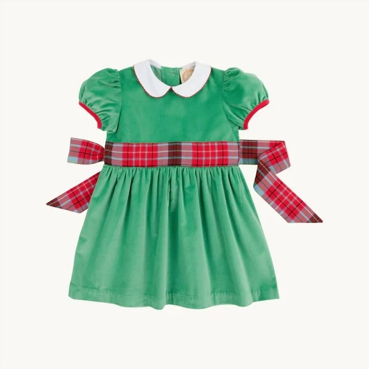 The Beaufort Bonnet Company - Girl's Wilson Pier Plaid Cindy Lou Sash Dress