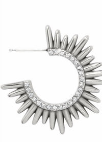 Brighton Women's Solara Hoop Earrings in silver - women's jewelry - detail view