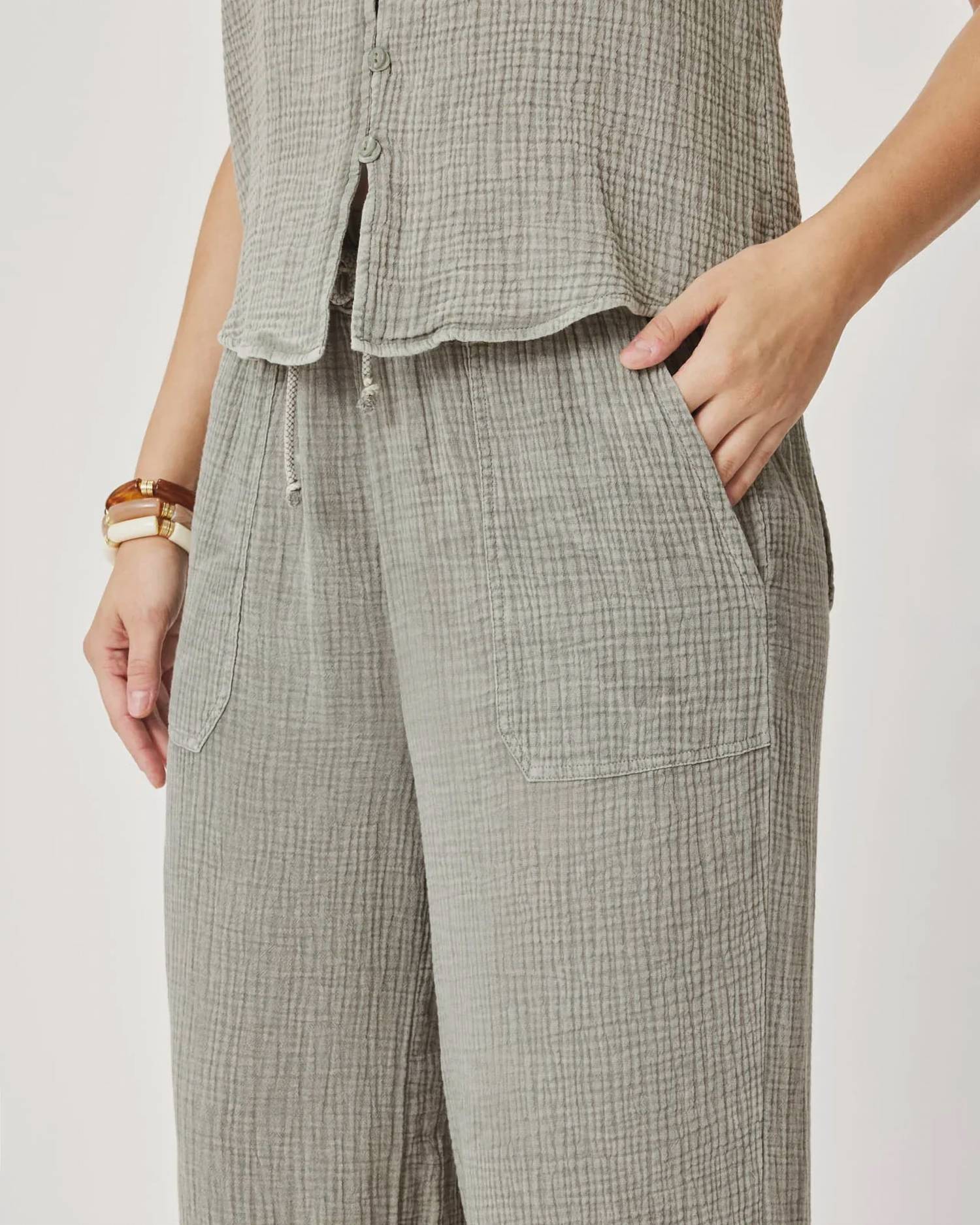Splendid - Ava Gauze Wide Leg Pants