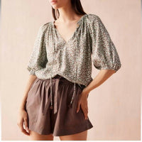 Omika - Isla Elastic Sleeve Blouse