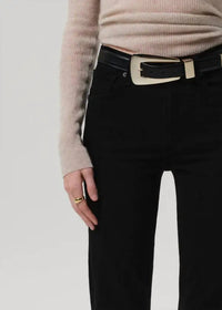 Citizens of Humanity Caia Straight Leg Pants in plush black - women's pants - view 5
