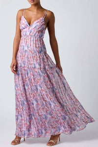 Lulus - Shannon Tie Back Maxi Dress
