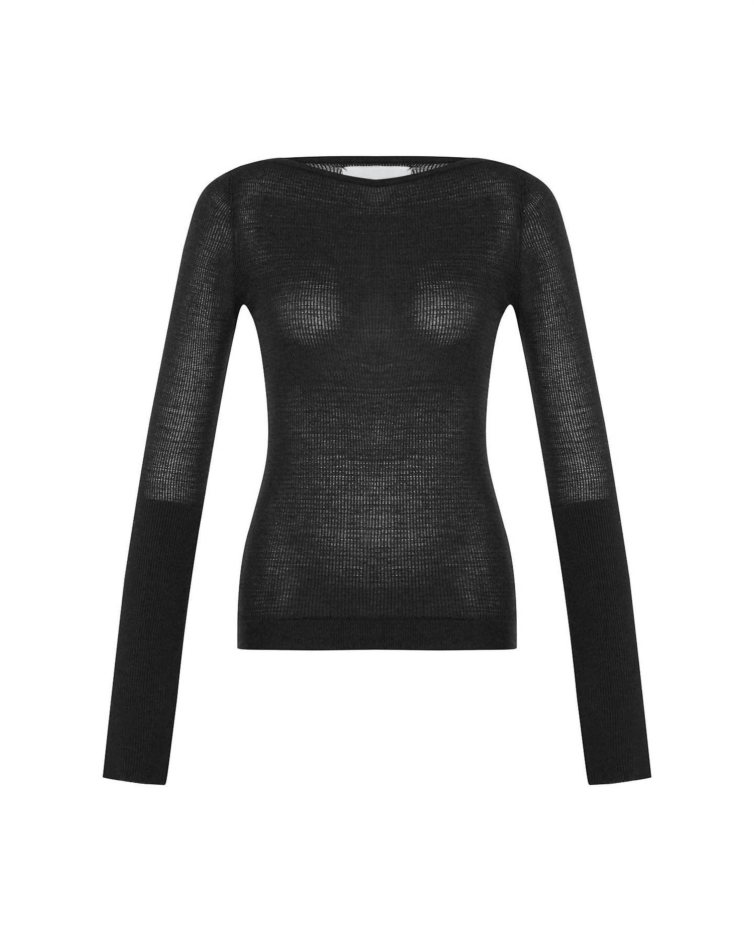 Theo The Label - Women's Selas Sheer All Day Long Sleeve Top