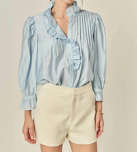 English Factory - Ruffle detail blouse