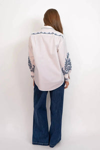 ALEMAIS Hazel Relaxed Shirt in white - women's shirt - view 5