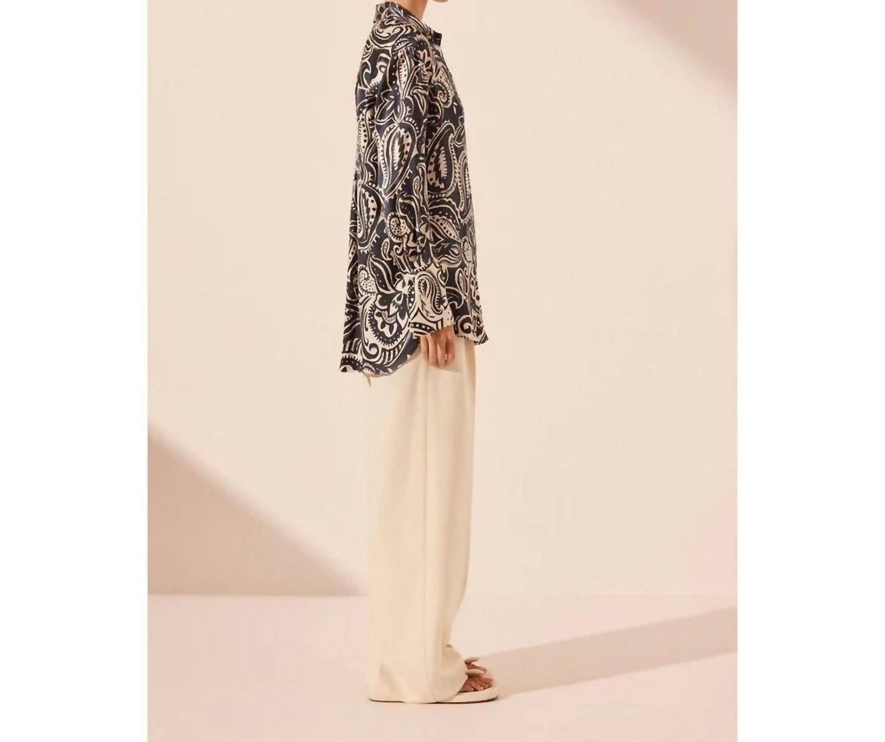 Shona Joy - ANTHEA SILK RELAXED SHIRT