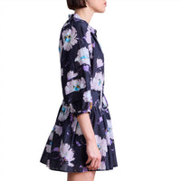 APIECE APART Women's Trinidad Mini Dress in senna floral navy - women's dress - view 4