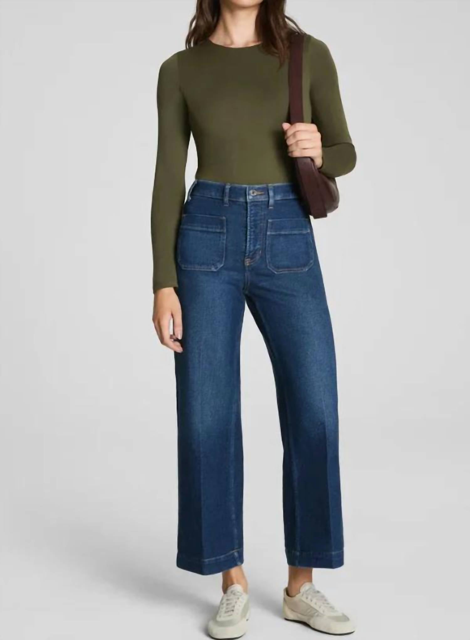 Spanx - Crop Wide Leg Jeans