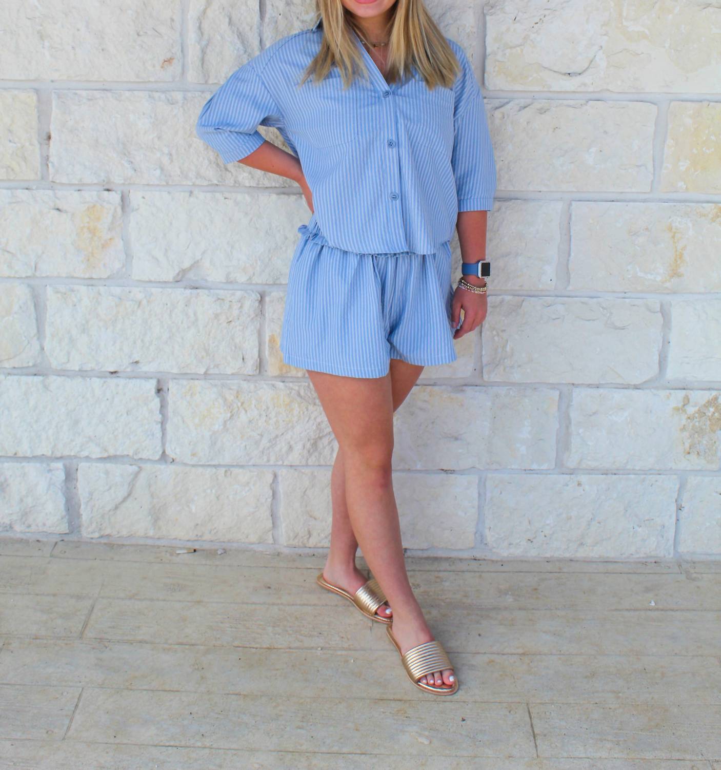 Sincerely Ours - Nicola Stripe Pull-on Shorts