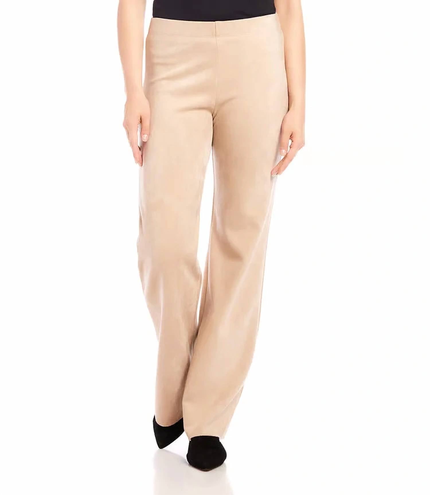 Karen Kane - Alina Faux Suede Boot Cut Pants