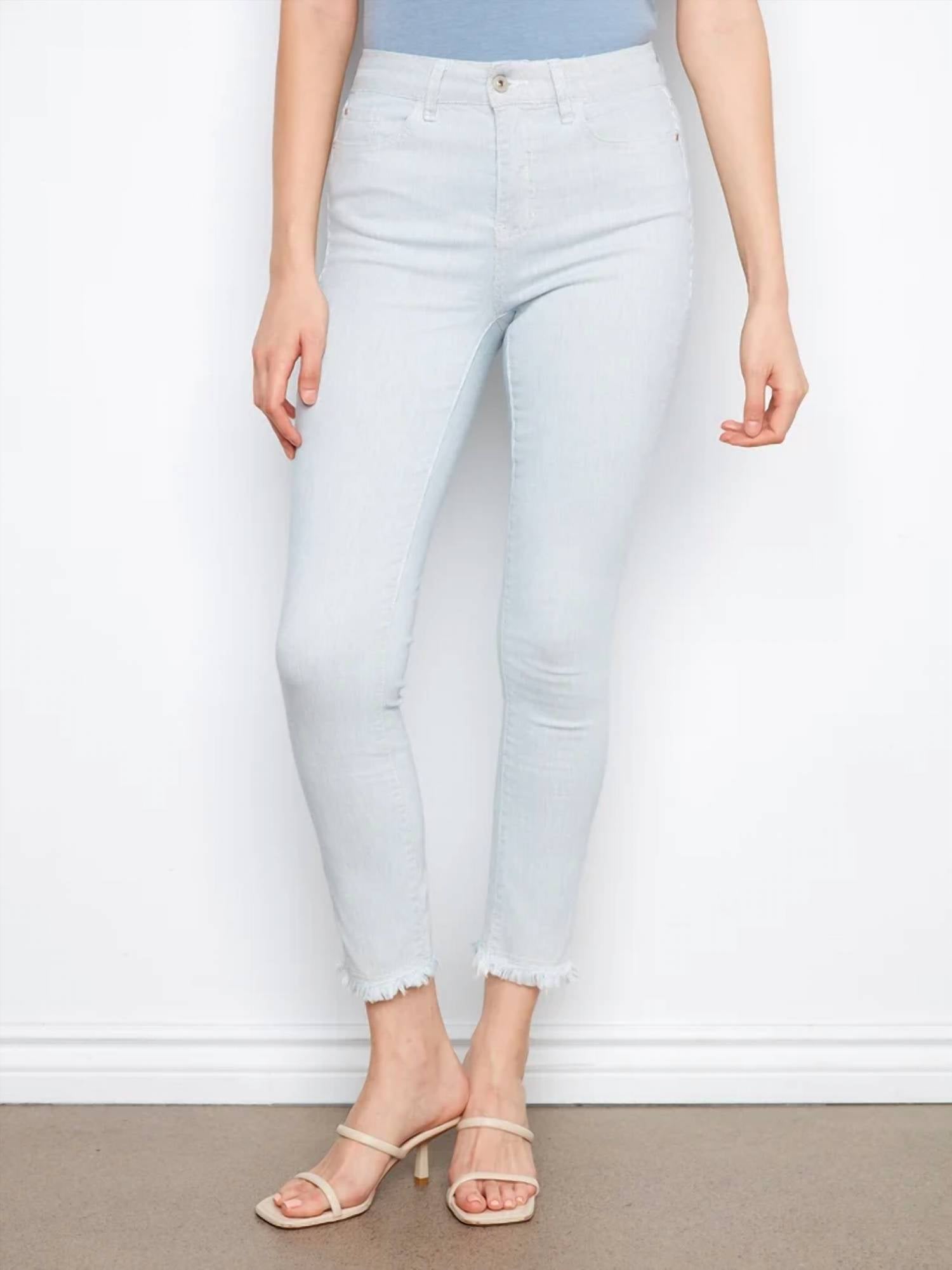 Charlie B - Printed Slim Leg Twill Pants