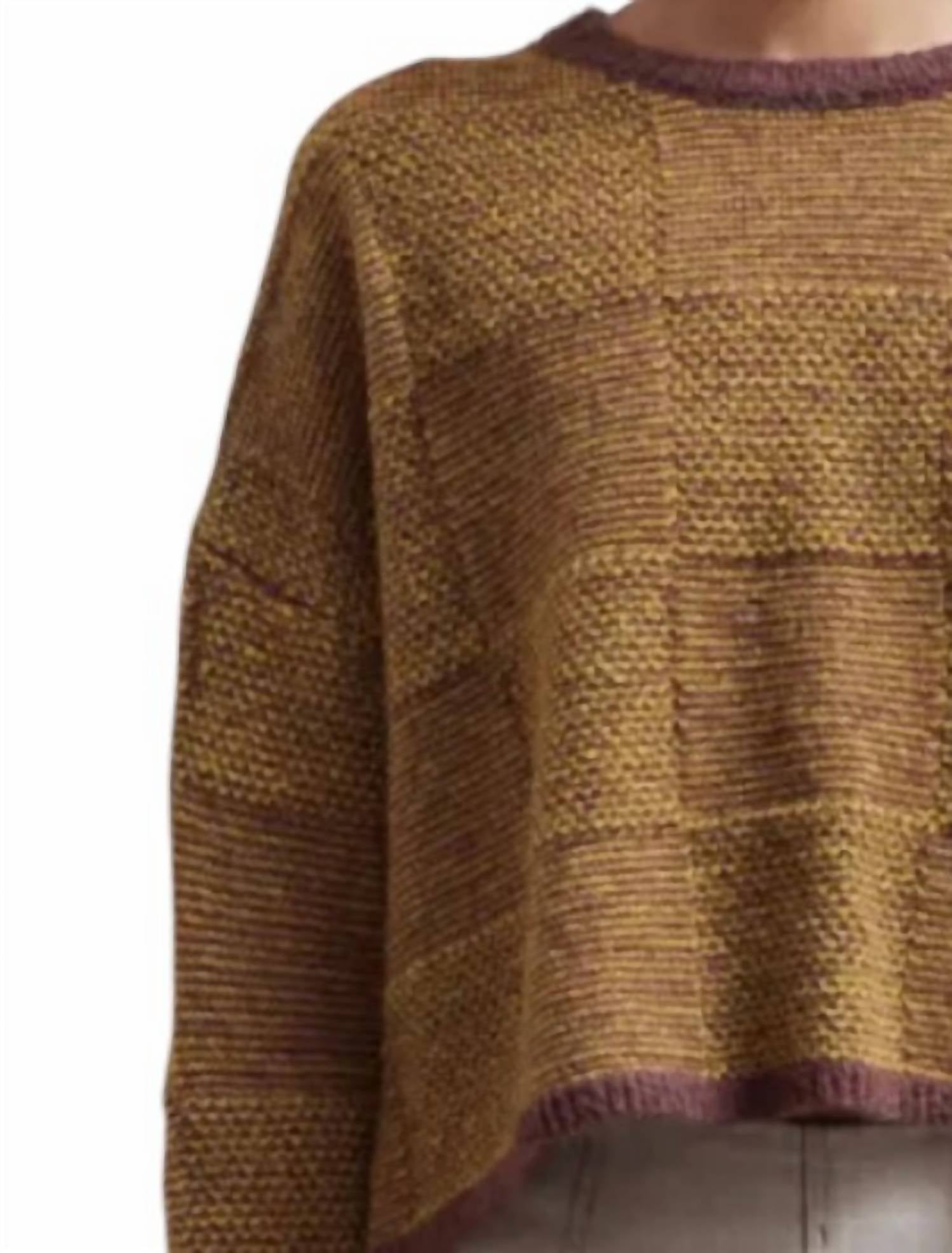 Gabriel + Simone - Plaid Knit Sweater