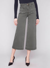 Charlie B - Spruce Cropped Twill Pants