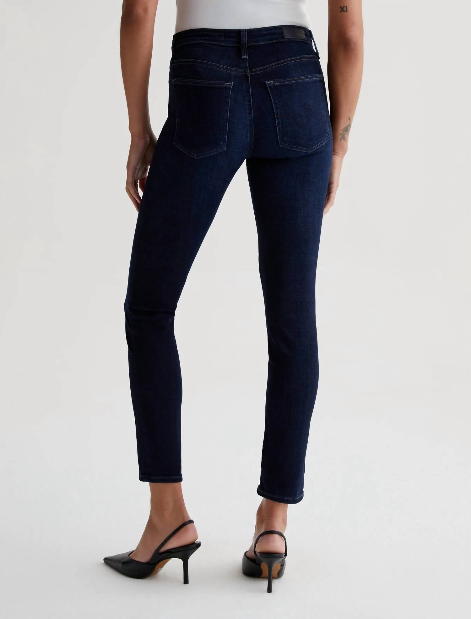 AG Jeans Prima Cigarette Ankle Jeans in concord - women's jeans - alternate view