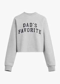 Favorite Daughter - Dad's Favorite Cropped Crewneck Sweatshirt