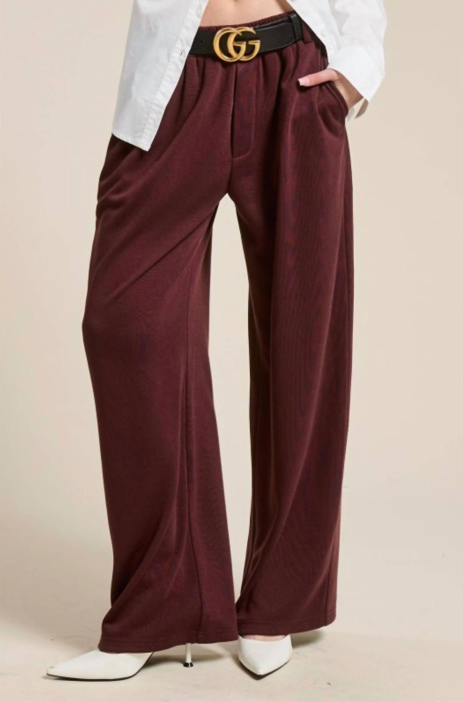 Mimosa - Midtown Pleated Sweat Trouser