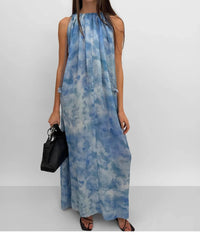 Rodebjer - Lobelia Maxi Halter Neck Dress