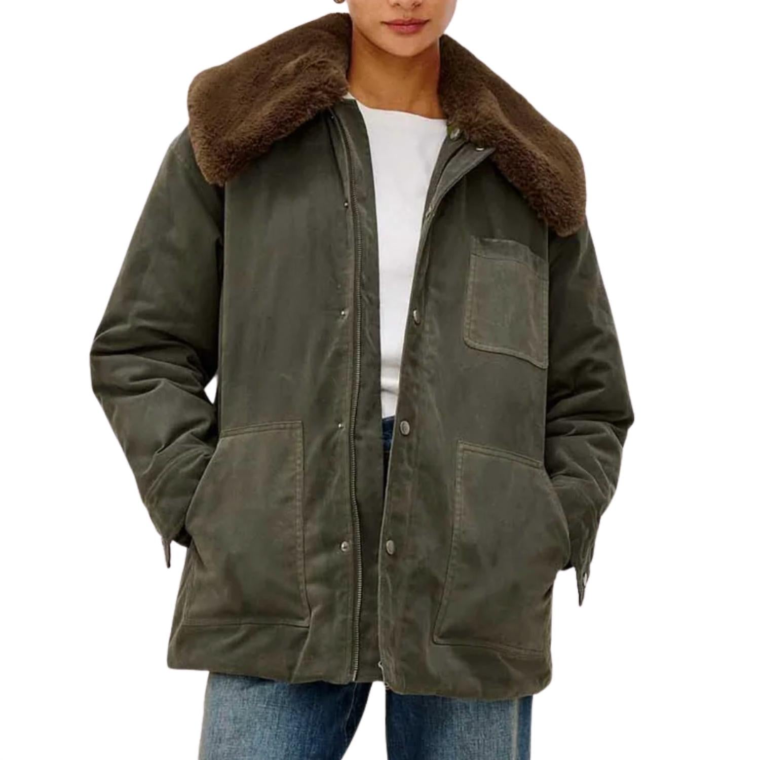 Rails Tessuto Canvas Jacket in umber - women's jacket