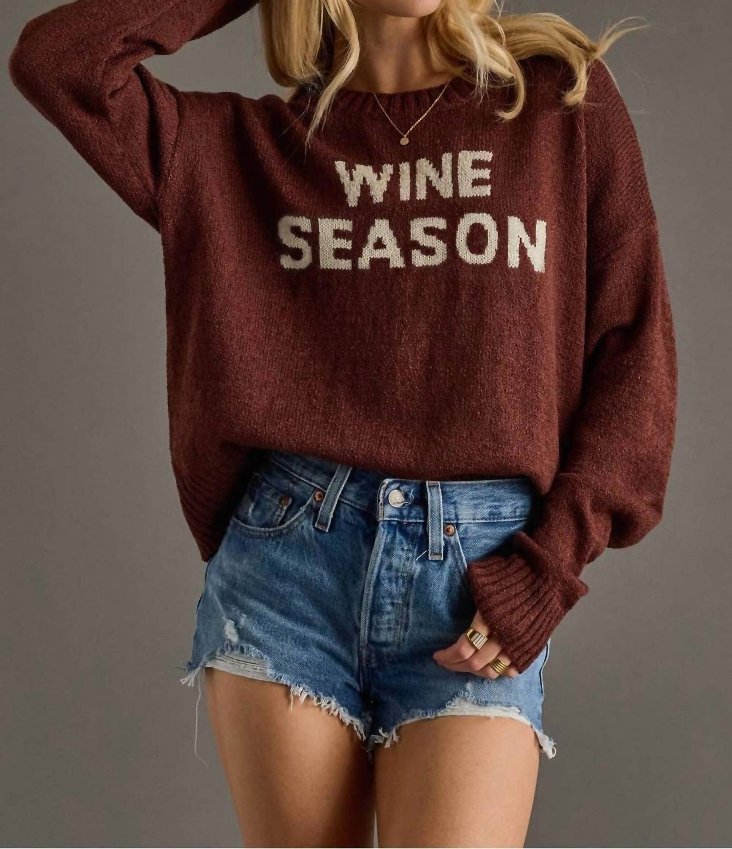 Panache Apparel - Wine Season Sweater
