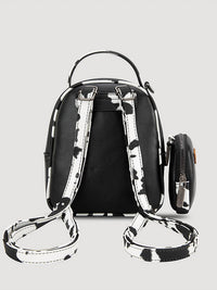 Wrangler - Mini backpack with cow print trim