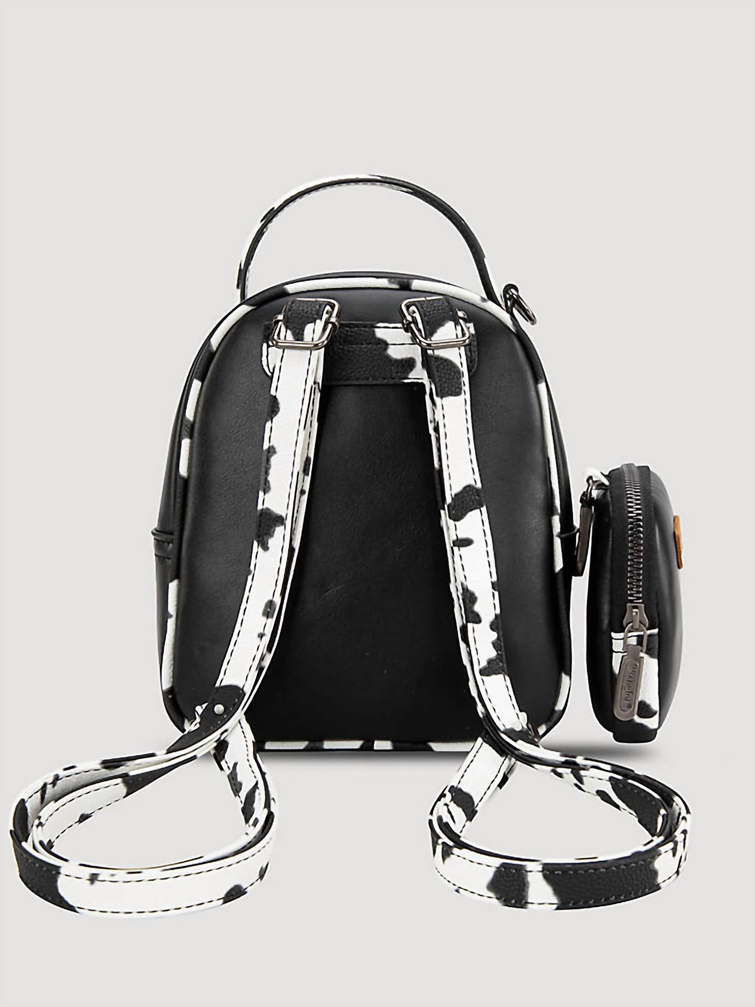 Wrangler - Mini backpack with cow print trim