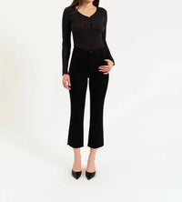 Daze - Shy Girl High Rise Cropped Flare Jeans
