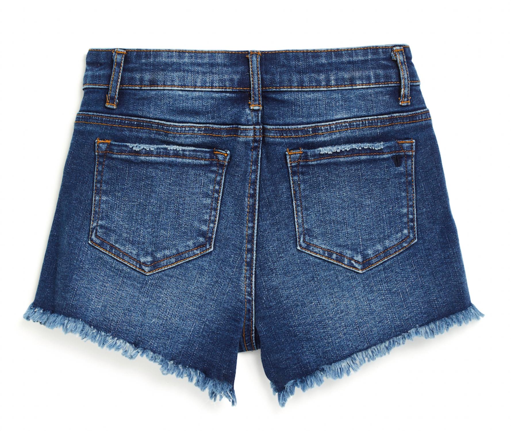 Tractr - Girl's Tween Brittan Distressed Denim Short