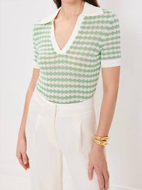 Zimmermann - Everly Scallop Knit Polo