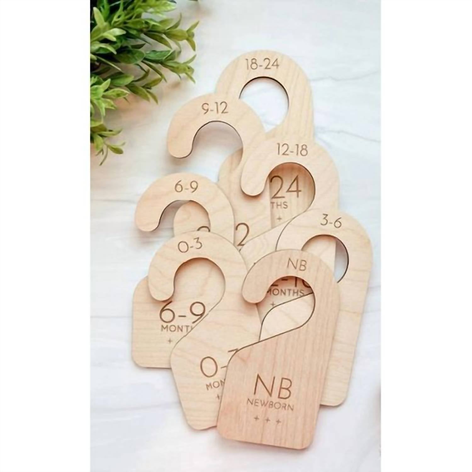 By His Saving Grace - Wood Baby Closet Dividers — 7-piece Set