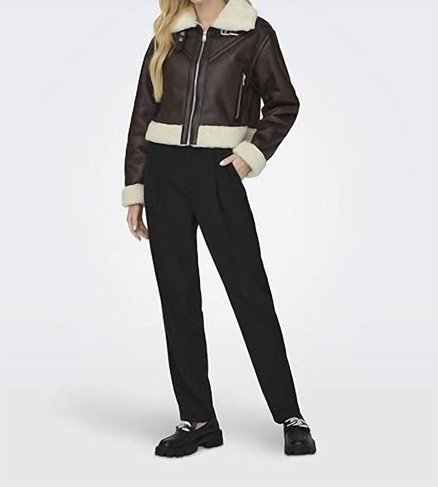 Olivaceous - TOPSFIELD FUR CONTRAST JACKET