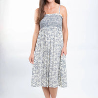 Doe And Rae - Sarai Smocked Midi Dress