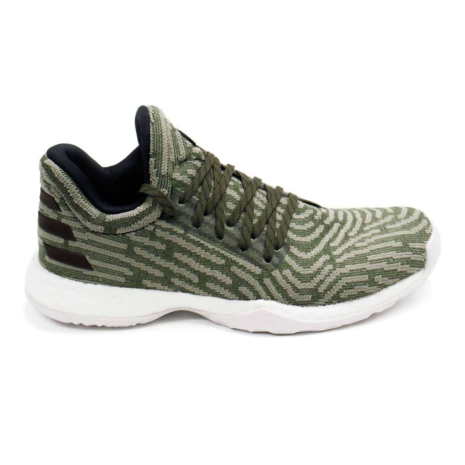 adidas Men's Harden Vol.1 Ls Primeknit Basketball Shoes in night cargo - men's shoe - detail view