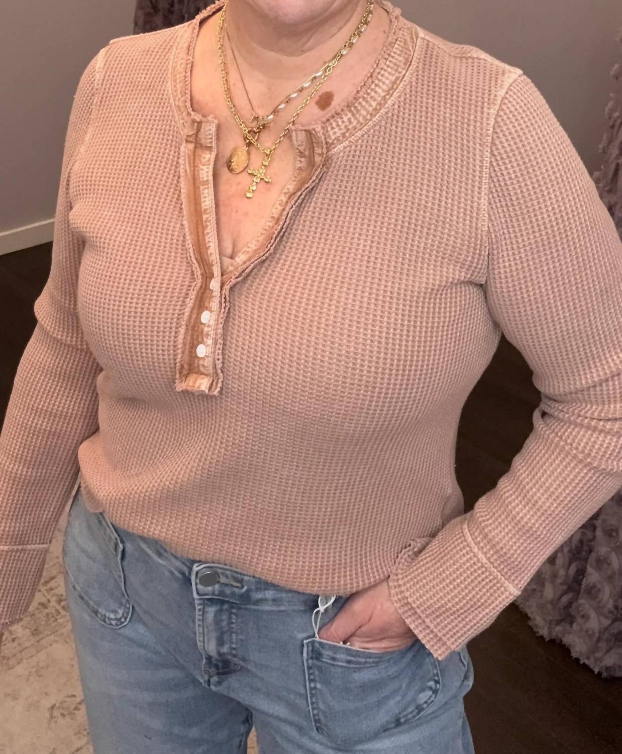 Dear John Denim - Luna Waffle Knit Top
