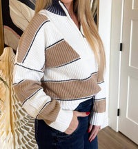 Elan - Half Zip Collared Sweater