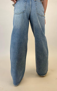PISTOLA Sydney High Rise Bowed Wide Jeans in hazy - women's jeans - alternate view