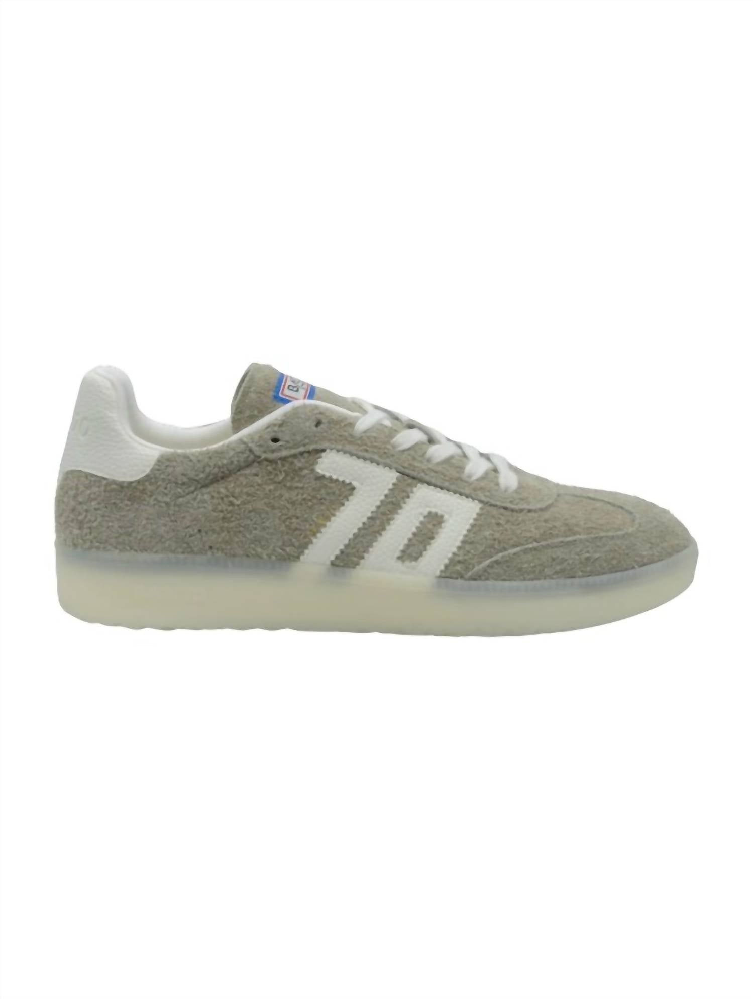 Back 70 Men's Boston 600 Sneaker in grey suede white leather - men's sneaker - alternate view