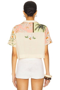 Agua Bendita - Itsy Cropped Short-sleeve Shirt