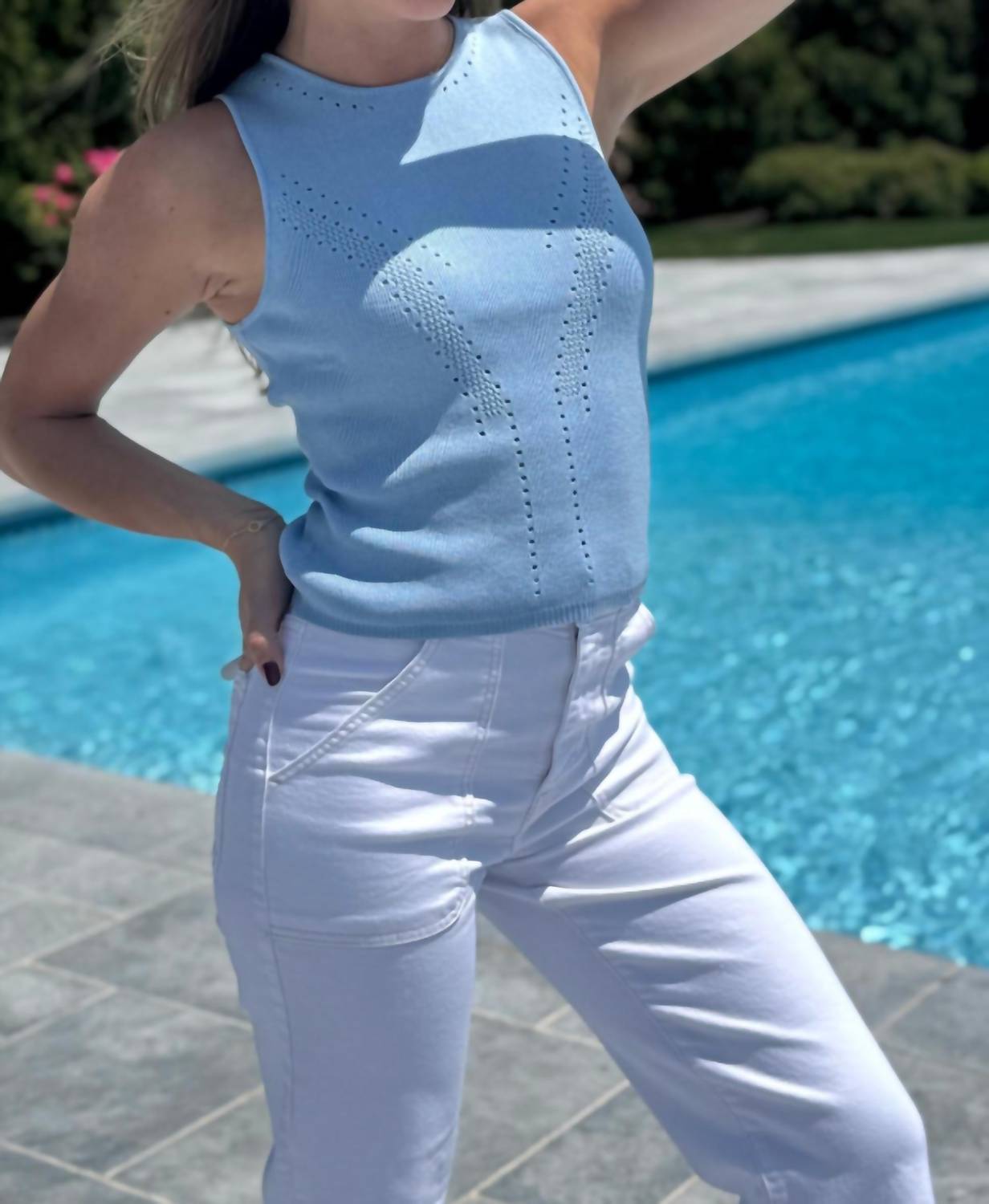 Bishop + Young - Sharline Pointelle Tank Top