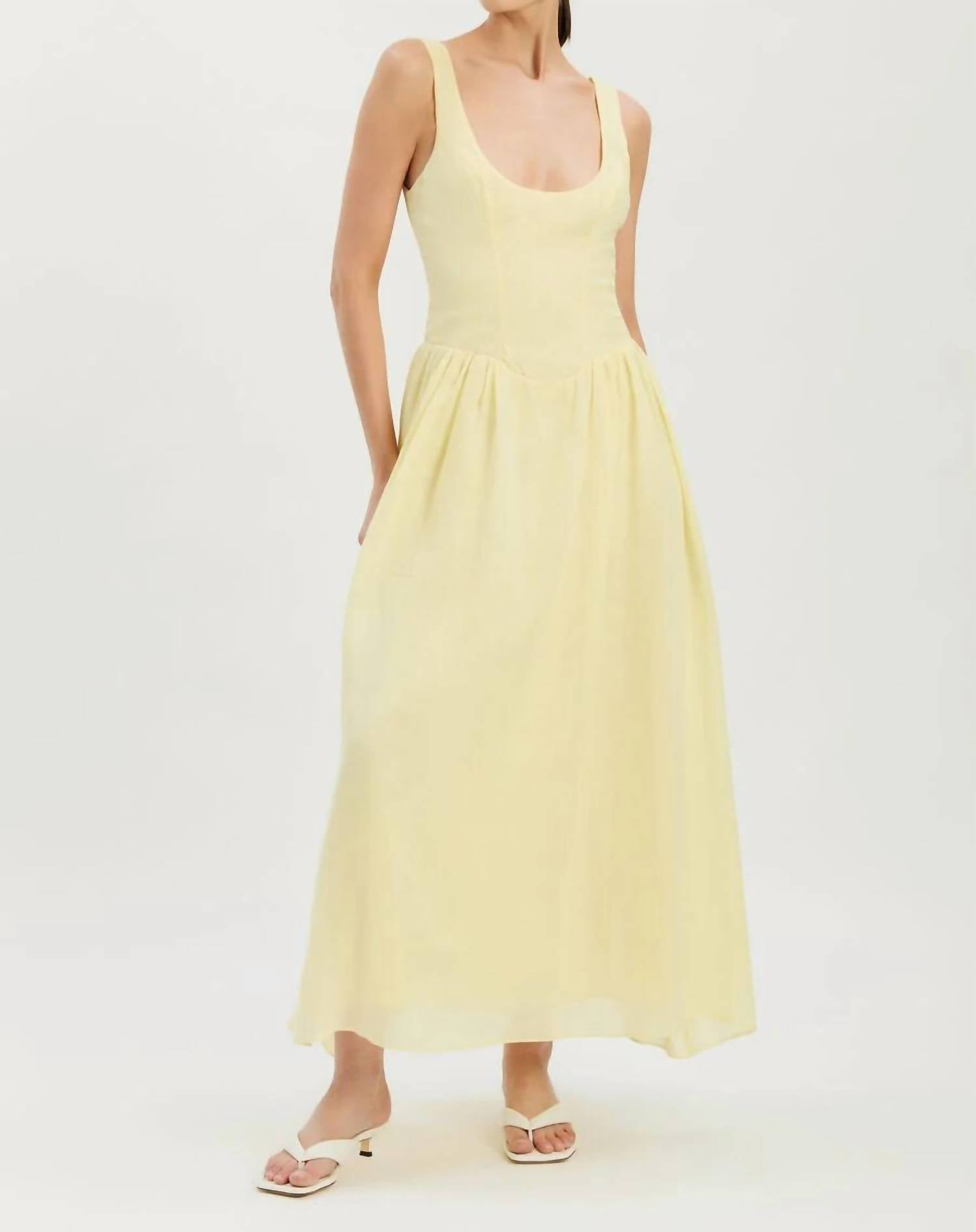 Bardot - Lawrence Scoop Neck Midi Dress