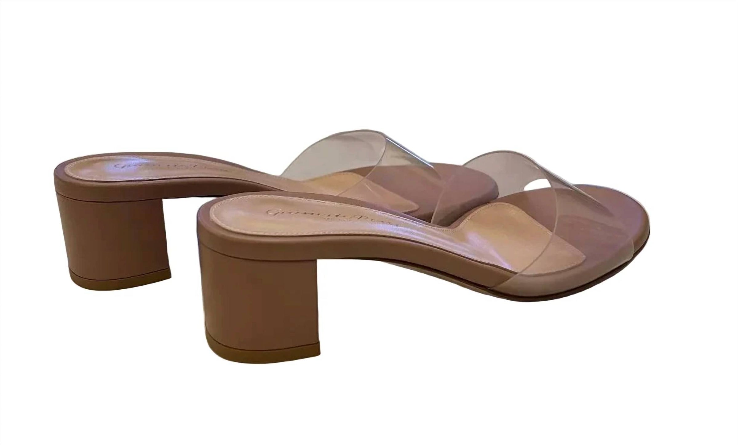 Gianvito Rossi - Women's Plexi Block Heel Mule