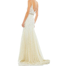 Mac Duggal - Trumpet Formal Plunge Neck Gown