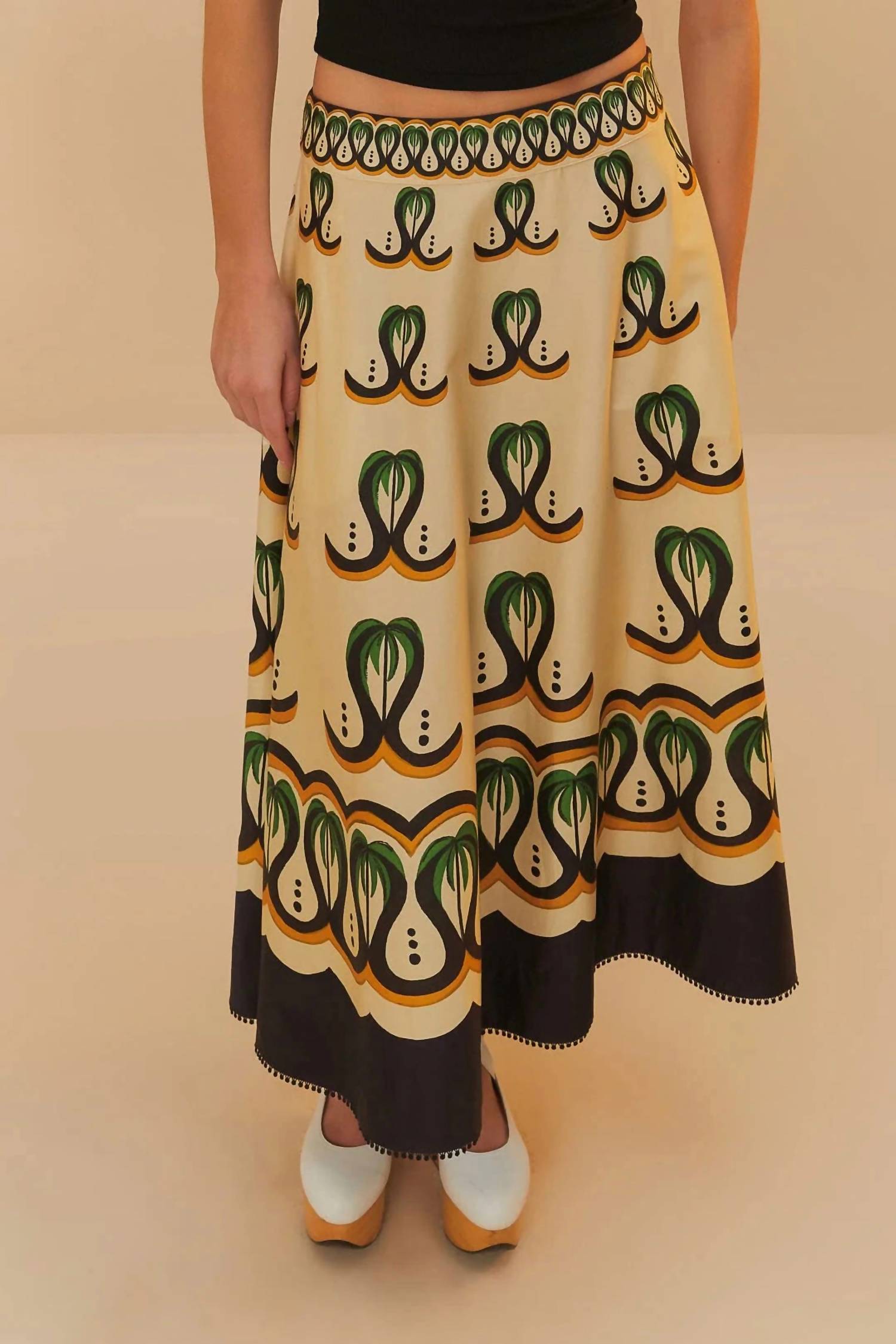 Farm Rio - Coconut Tree Flow Skirt