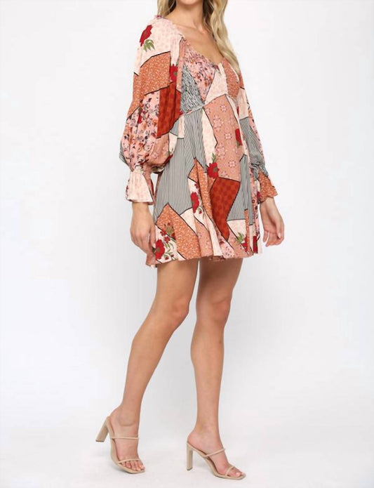 Fate - SMOCKED FLARE DRESS