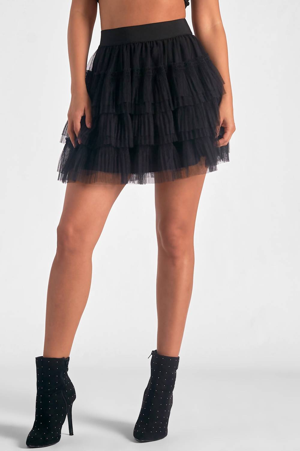 Elan - Layered Tulle Mini Skirt
